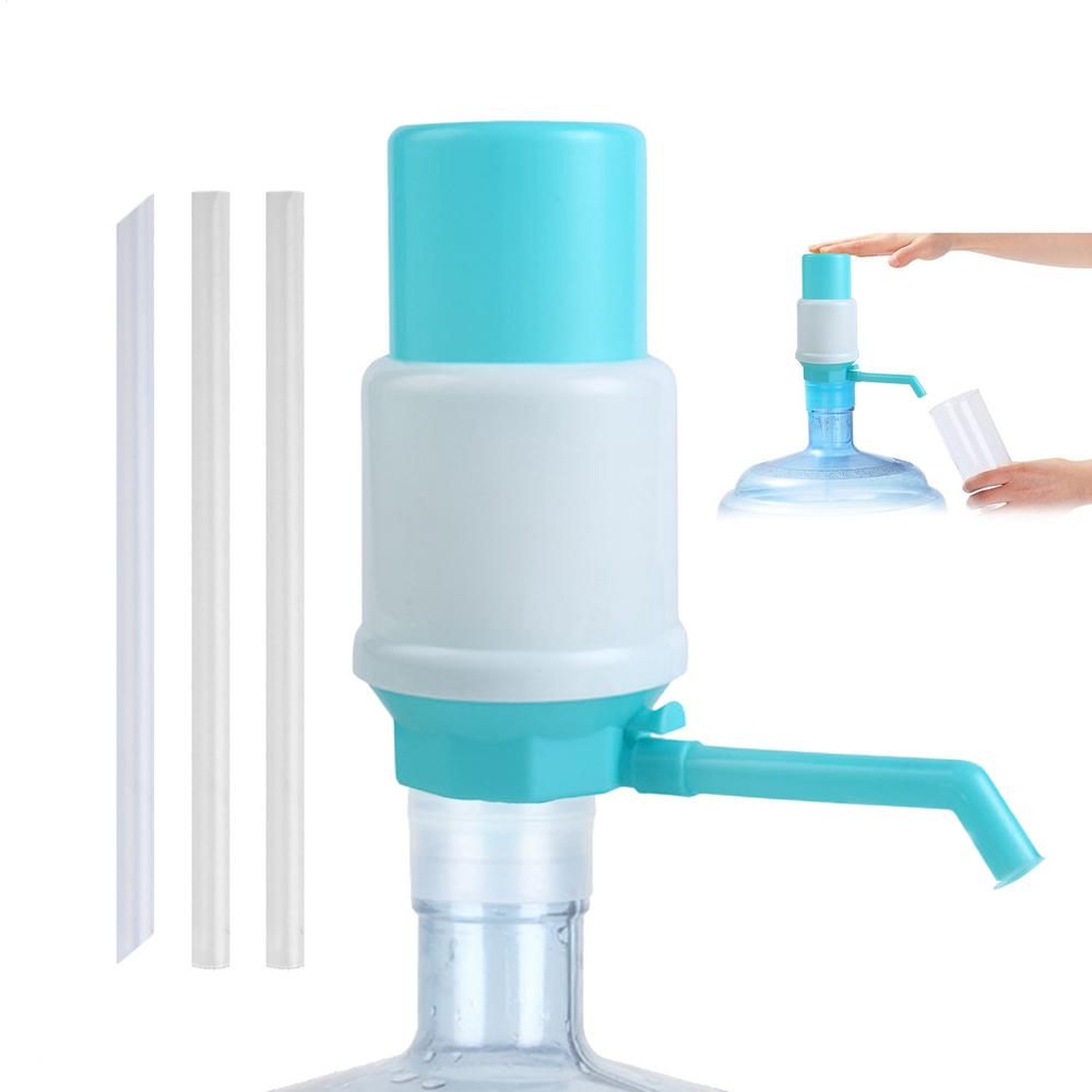 Water Gallon Dispenser Manual Water Pump Leakproof Bottle Water Dispenser Pump System Protective Spout Cover Adjustable Tube
