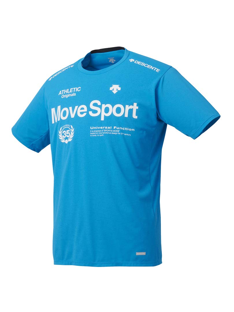 

Move Sports Coolist by Move Round Short Sizes SA and M T-Shirt Descente, Sport, Sweat-Wicking, Quick-Drying, Heat-Dissipating, Cooling, Neck, Sleeve,