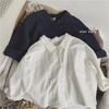 Children's Shirt Lapel Cotton And Linen Top Jacket