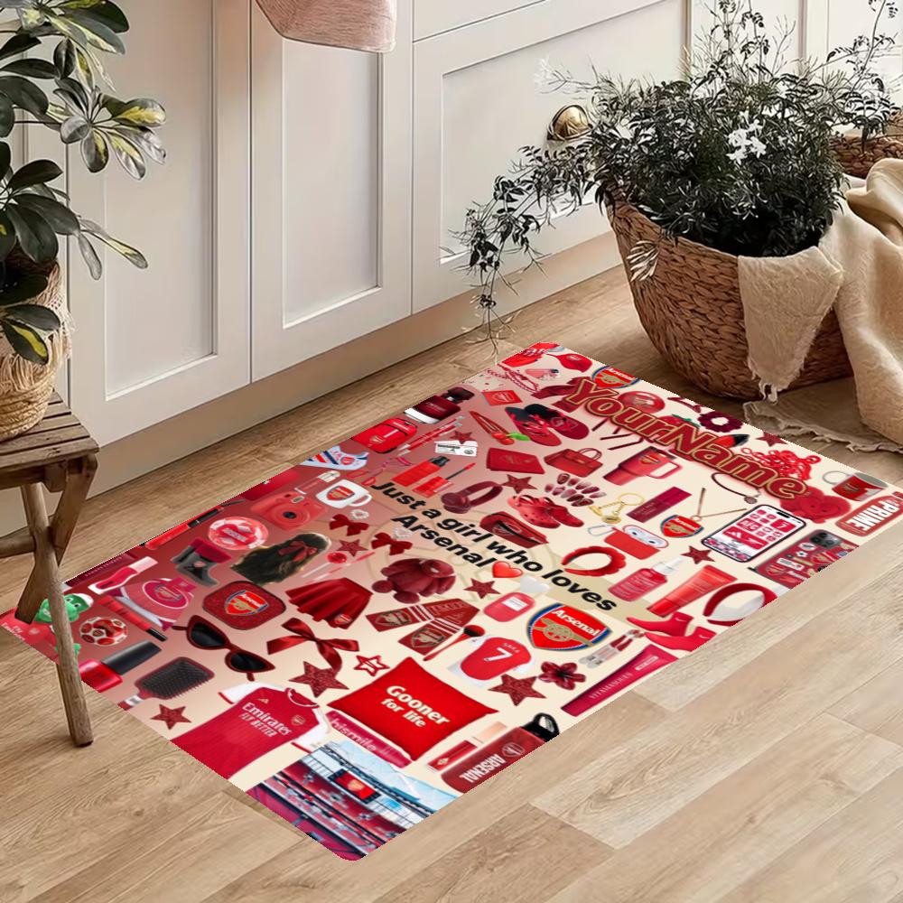 Arsenal Customize Your Name Kitchen Rug Runner Rug Laundry Mat Hallway Entryway The Best Gift Choice