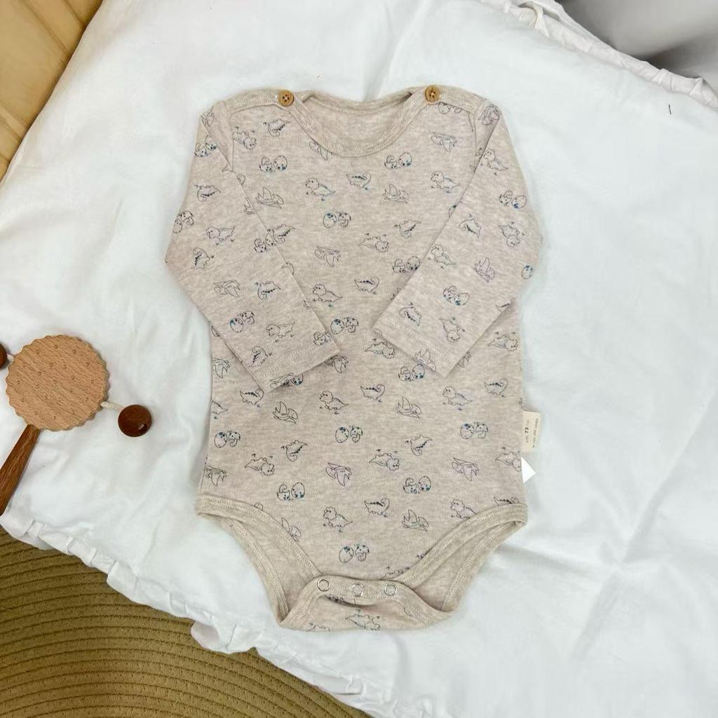 BabyClothes Unisex A-Category Cotton Infant Bodysuit Set – 3-Piece Seasonable, Cute Cartoon Pattern Diaper Cover