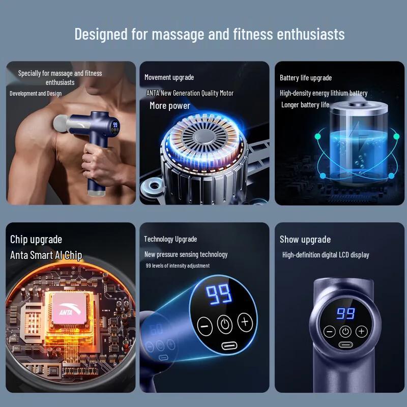 Anta Professional Deep Tissue Massage Gun CN Plug (adapter Included)