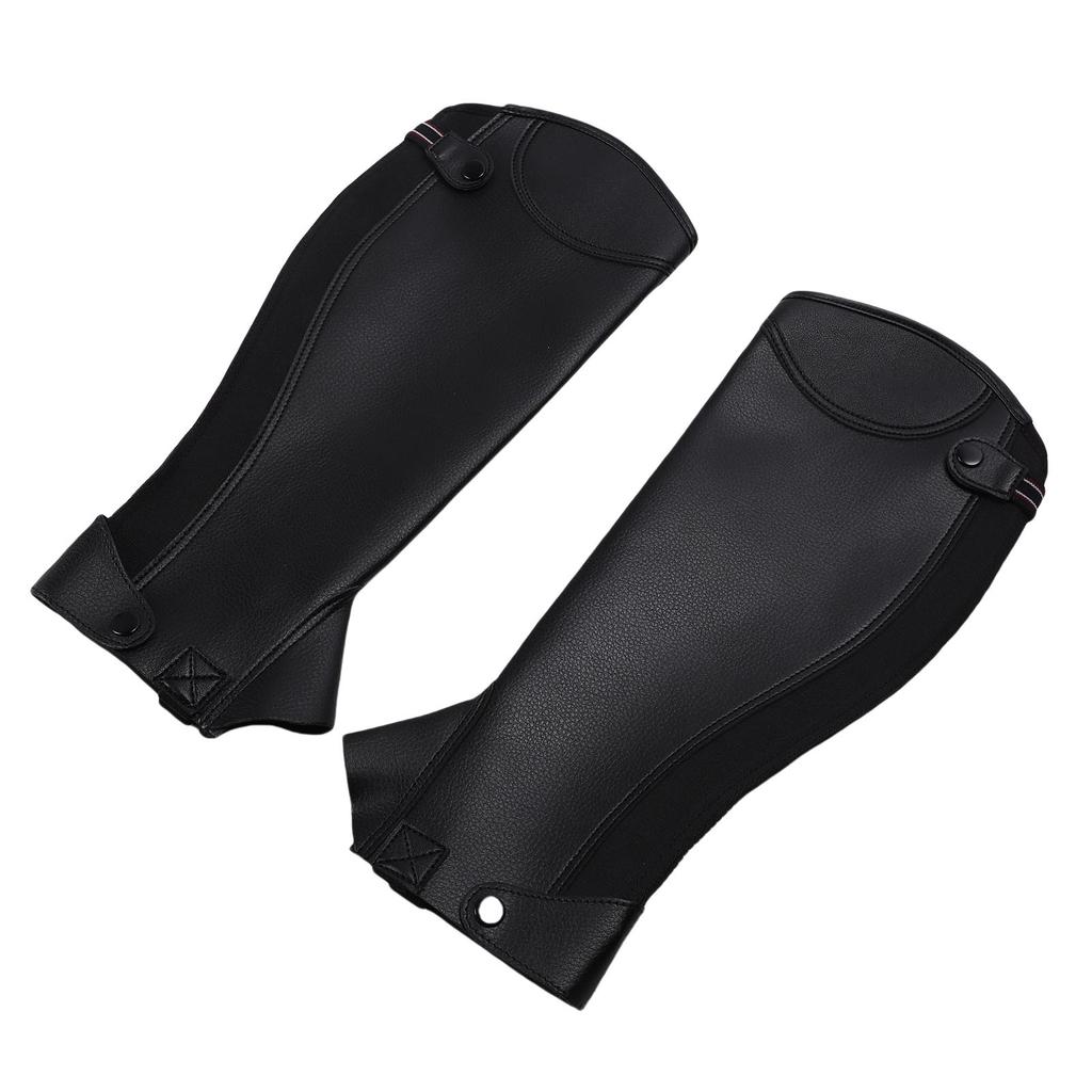 Equestrian Half Chaps for Adults Microfiber Protective Leg Guard Half Chap for Horse Riding XL