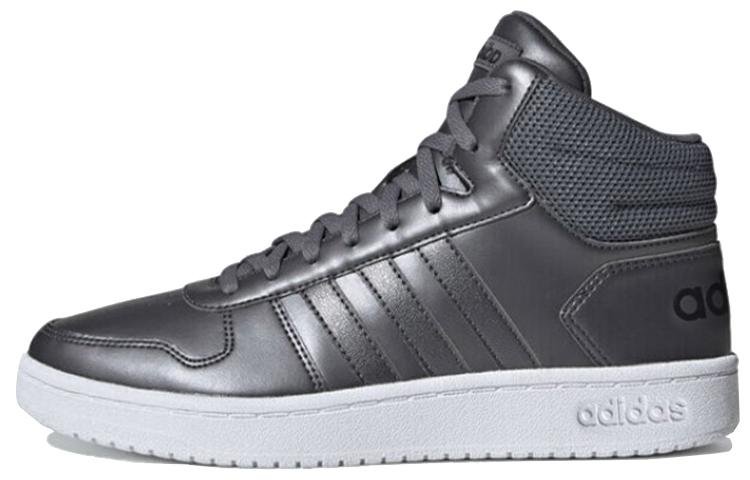 Adidas Hoops 2.0 Mid  Grey White  Women s EE7856 38