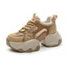 Daddy shoes girl 2025 new retro special color matching network casual fashion versatile comfortable platform running women's shoes
