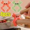 1/2/4PCS Silicone Spatula Rack Small Crab Anti Scalding Overflow Pot Clip Spoon Holder Clip Universal Shovel Rack Kitchen Gadget