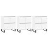 VidaXL Buffets 3 pcs Blanc Bois d'ingénierie 3190205