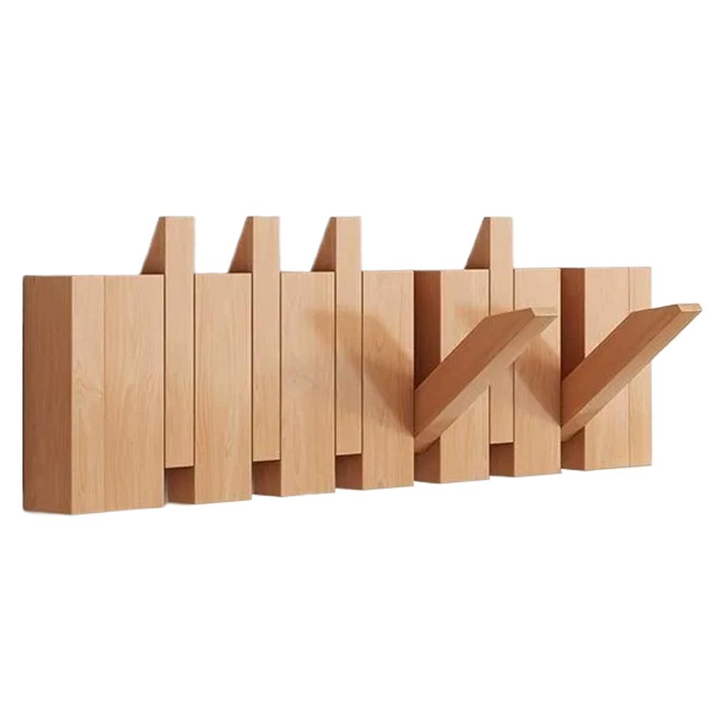 

Wall Mounted Black Walnut Coat Rack Creative Hanging Hat Key Bags Holder Doorway Entrance Cloak Rack Black Walnut Coat Rack