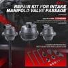 Intake Manifold Air Flap Runner Repair Kit Gasket 2721402401 Compatible with Mercedes Benz M273 GL450 S550 E550 CLK550 CL550