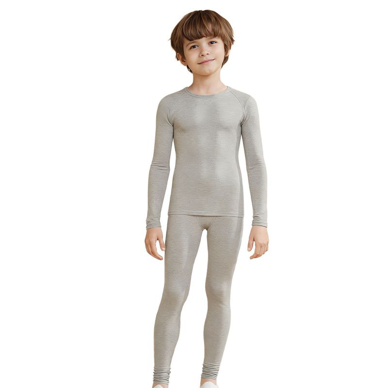 4-12 Years Kids Running Sweat-Wicking Quick-Dry Tights Set Fitness Suit