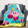 1 manta de franela Kirby de cumpleaños, suave y agradable para la piel con estampado digital, varios tamaños disponibles para la familia, amigos, cumpleaños.