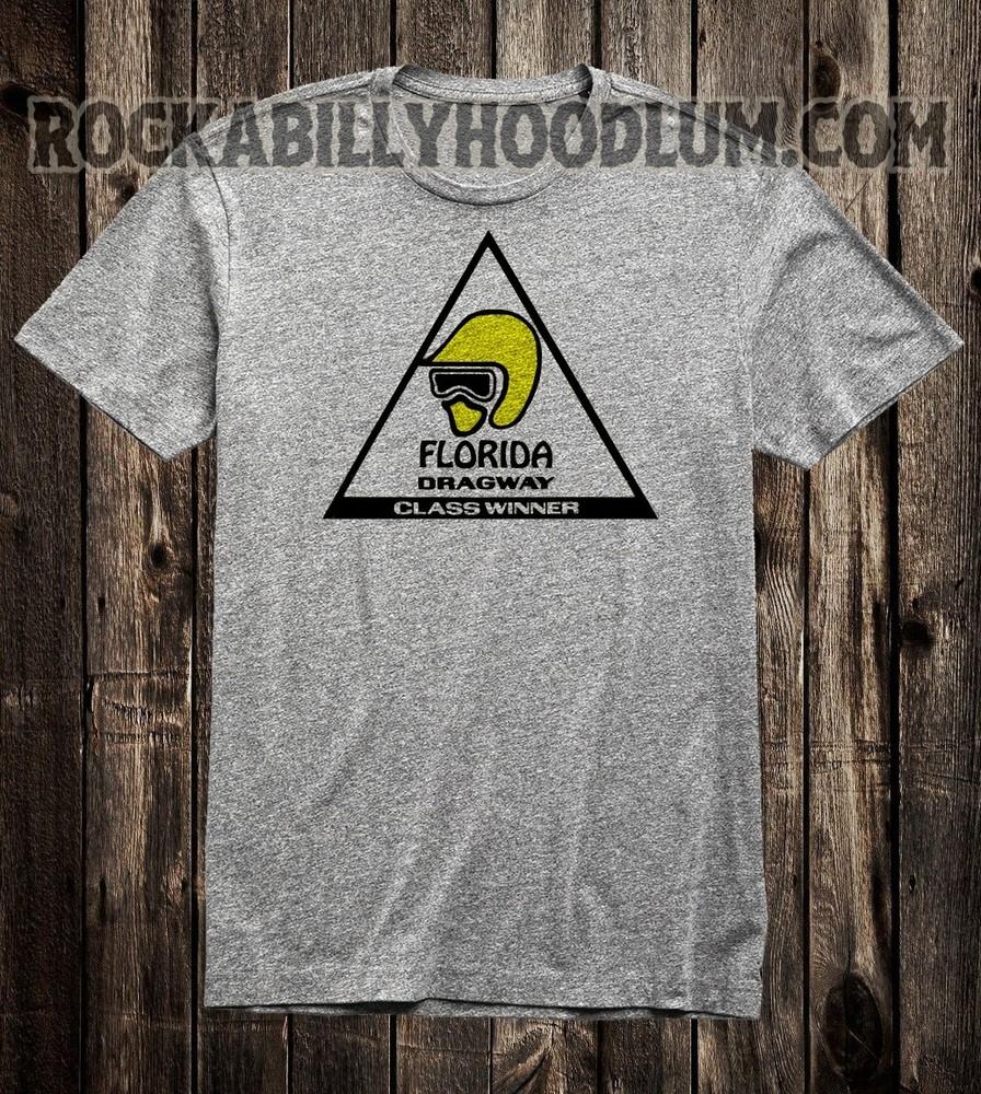 Retro Hot Rod Tee T Shirt Drag Race Speed Shop Florida Dragway Class Winner Unisex T-Shirt S