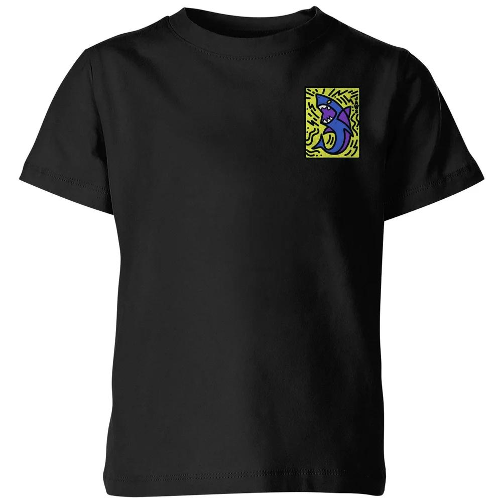 Jaws Doodle Icon Kids  T-Shirt - Black - 3-4 Years 140
