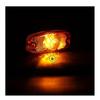8-Pack Amber 4.5" Marker Lights 24V  Surface Mount LED Trailer Running Lights for Semi Truck, Freightliner Cascadia, RV, UTE, UTV