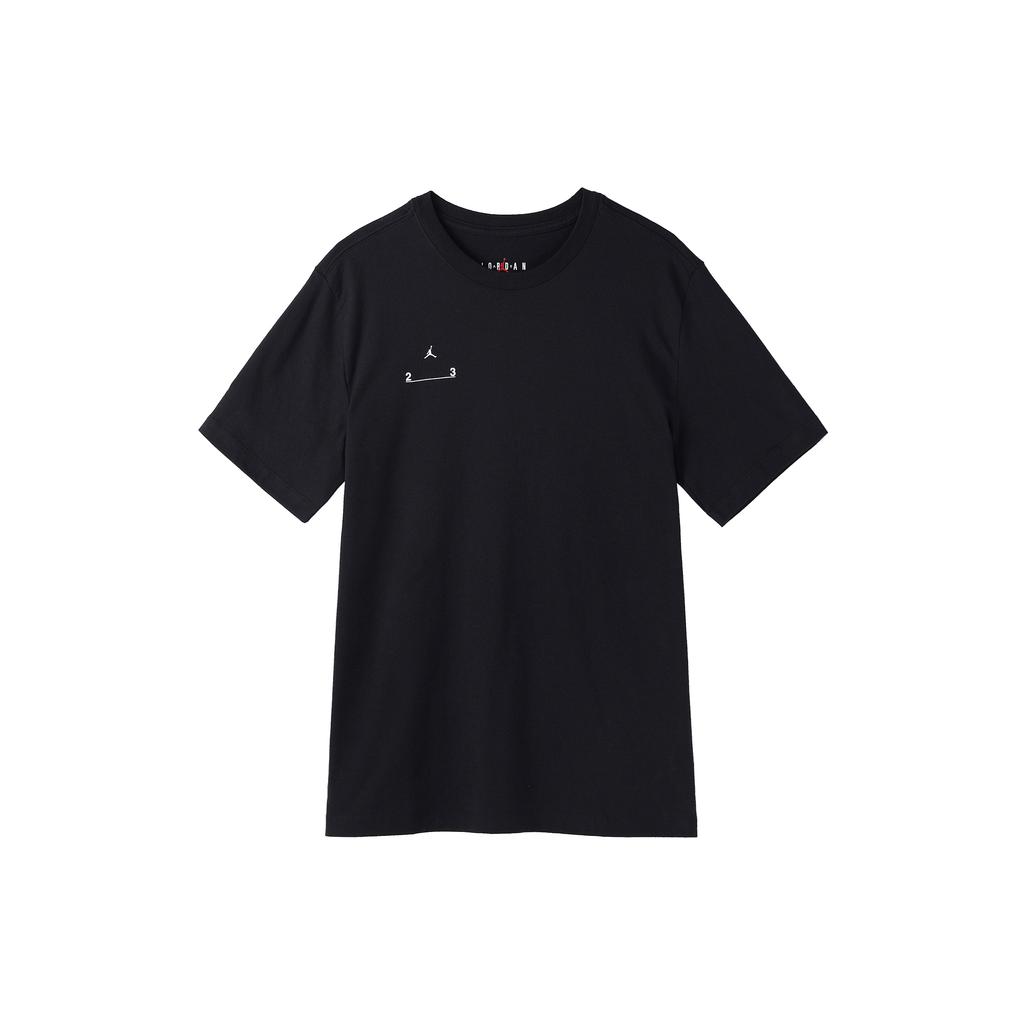 Jordan T Shirts Men's Black Crew Neck Moderate Straight Fit DQ7359-010