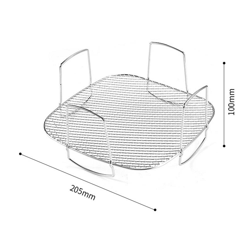 

Решетка для фритюрницы в духовке, жаропрочная корзина, поднос для выпечки, решетки для фритюрницы, многоразовая решетка для фритюрницы на кухне, для дома серебряный