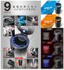 CARMATE Car Ashtray Sports Luxury Drink Holder Type Carbon Tone Blue DZ355