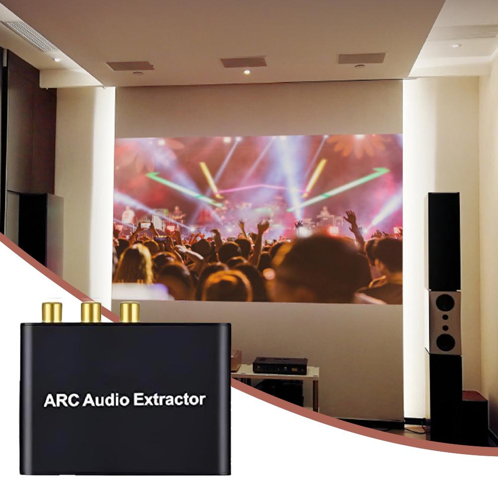 2/1PC HDMI-Compatible ARC Audio Extractor ARC To SPDIF Coaxial L/R Stereo 3.5mm Jack HDMI-Compatible ARC Adapter Audio Converter