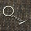 Mode 30mm Schlüsselanhänger Metall Schlüsselanhänger Schlüsselanhänger Schmuck Antik vergoldet Schwimmer Schwimmer Sporter 29x11mm Anhänger