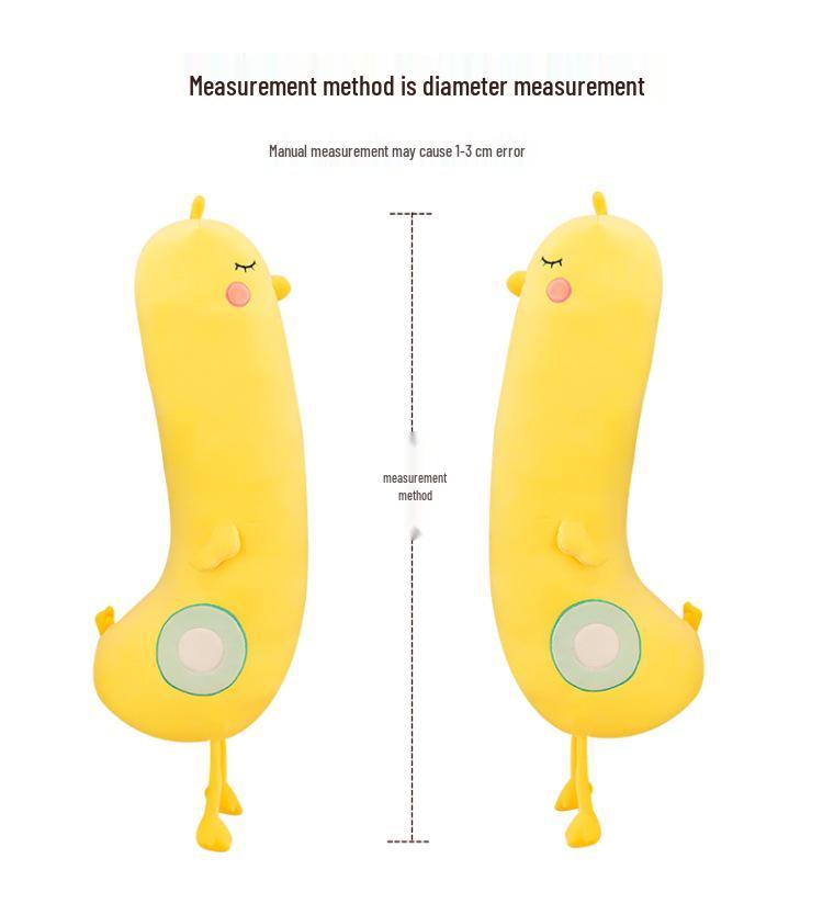 Yellow Chicken Plush Toy - Removable and Washable Hugging Pillow Doll for Kids, Leg-Clamping Stuffed Animal.