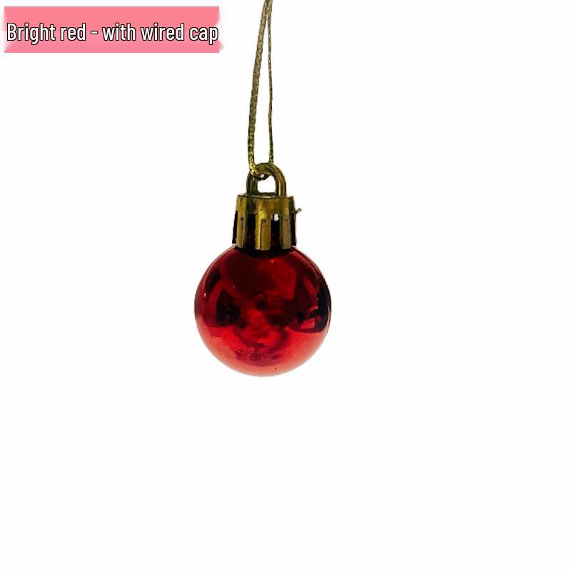 Electroplated 2/2.5cm PS Plastic Christmas Decorative Balls - Shiny & Matte Festive Hanging Ornaments
