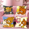 Japan R-Rilakkuma Cute Pillow Case Cover  Square Sofa with Pillow Case for Home Use