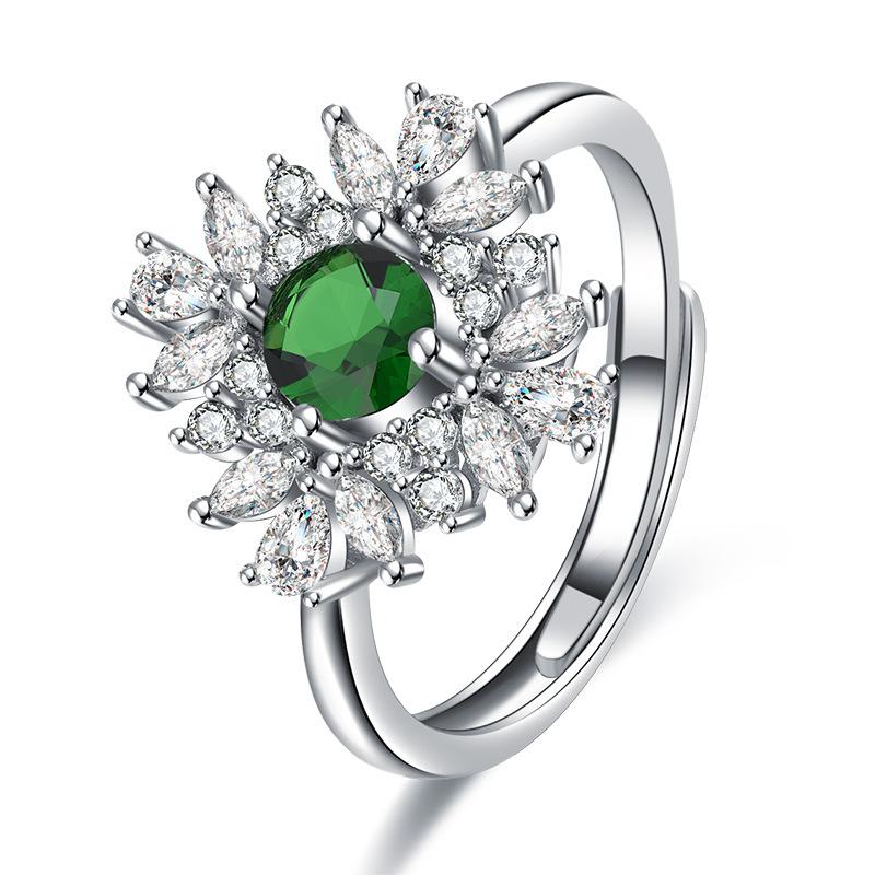 925 Silver Ring Fashion Sparkle AAA Zircon High Quality For Women Rings Wedding Fine Jewelry Accessories Party Gift