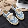 Vintage Men Tassel Canvas Shoes New Platform Sneakers Flat Non-slip Skateboard Shoes Male Lace-up Casual Shoes Tenis Para Hombre