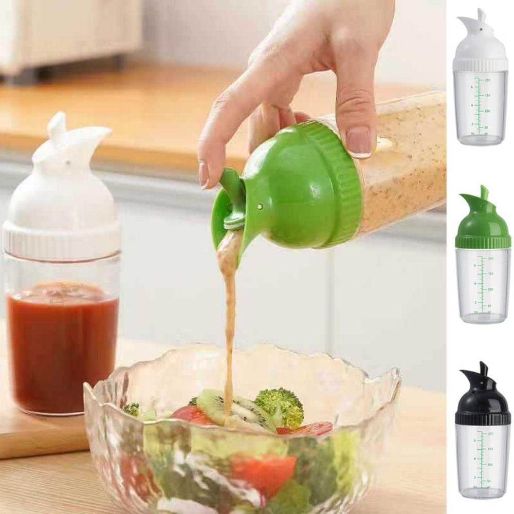 Plastic Salad Dressing Bottle Easy Grip Oil Bottle Universal Seasoning Bottle  Home