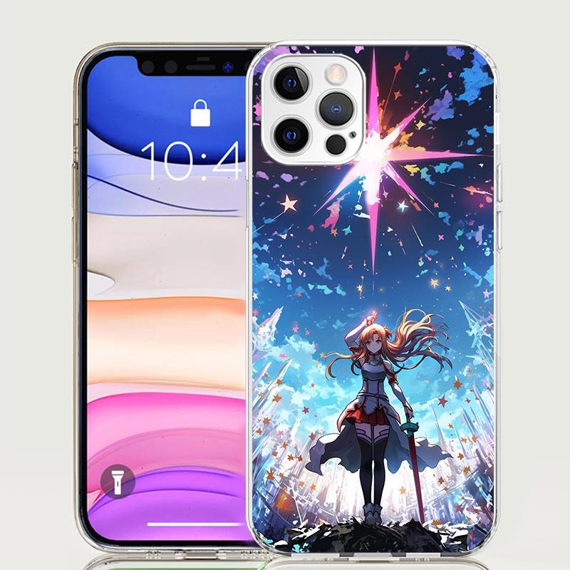 

Чехол для телефона Sword Art Online SAO из аниме Для iPhone 17 Air 16 15 Plus 11 14 Pro Max 13 Mini 12 7 8 + SE Узор Арт Индивидуальная Обложка iPhone 7(8)SE