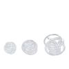 Creative Transparent Geometric Hand-made Glass Rope Hollow Coil Wound Ball Transparent Ornament Glass Craft Home Decoration
