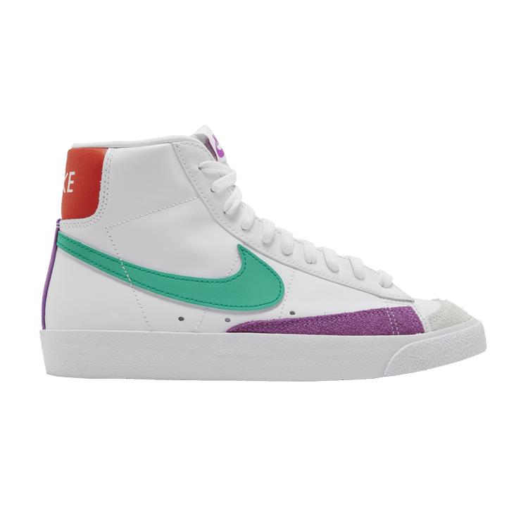 Nike Wmns Blazer Mid  77 Vintage  White Green Fuchsia  36