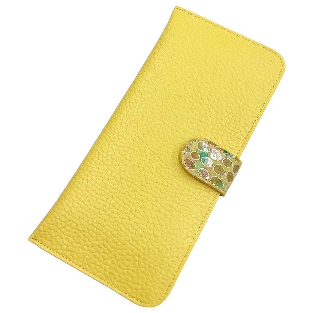 

Kyoto Naniwaya Slim Long Pig Yuzen Impressionist x [HARUBE] Wallet, Leather, Suede, Dye, Women s, Paisley, Design, #86-280 Pig Enamel (Yellow Lemon)