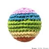 User Friendly Handmade Knit Ball Toy Knitted Footbag For Children Feel Stimulation And Stress Relief Activity