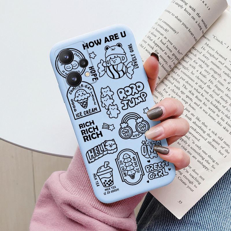 For Realme 9 4G Case 9 Pro Plus Cover Cute Heart Flower Back Cover Soft Silicone Protective Funda For OPPO Realme 9 Pro+ Shell