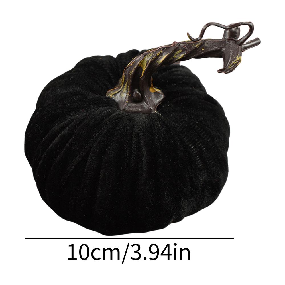 2025 Handmade Velvet Pumpkins Halloween Fall Harvest Vegetable Artificial Simulation Pumpkins Decoration For Garden Yard