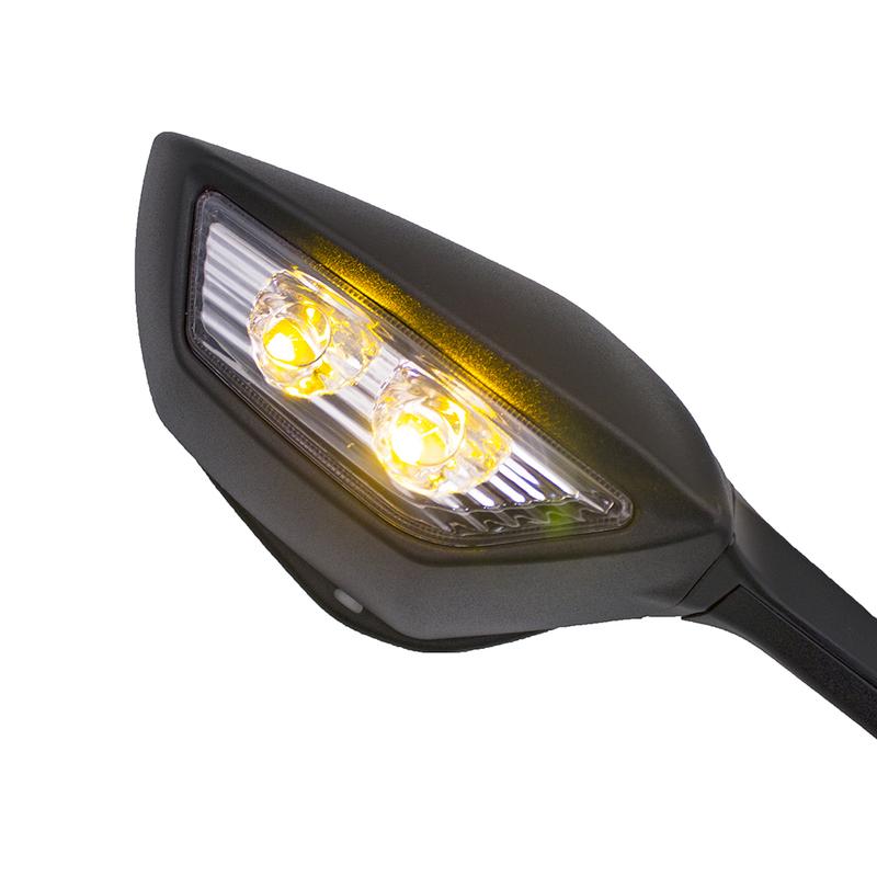 Motorcycle Rear View Side Mirrors with LED Turn Signal Light For Kawasaki Ninja ZX-10R ZX10R ZX 10R 2011 2012 2013 2014 2015