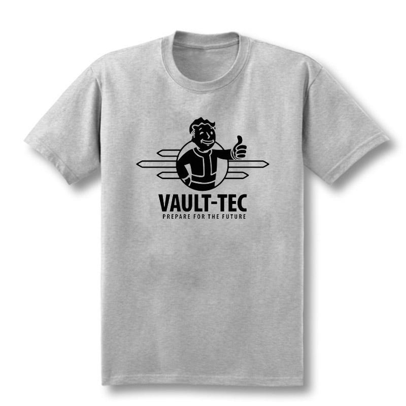 2025 Nové herní tričko Fallout 4 Fallout 4 Pipboy Vail-TEC Letní tričko s krátkým rukávem z čisté bavlny Ins Y2k
