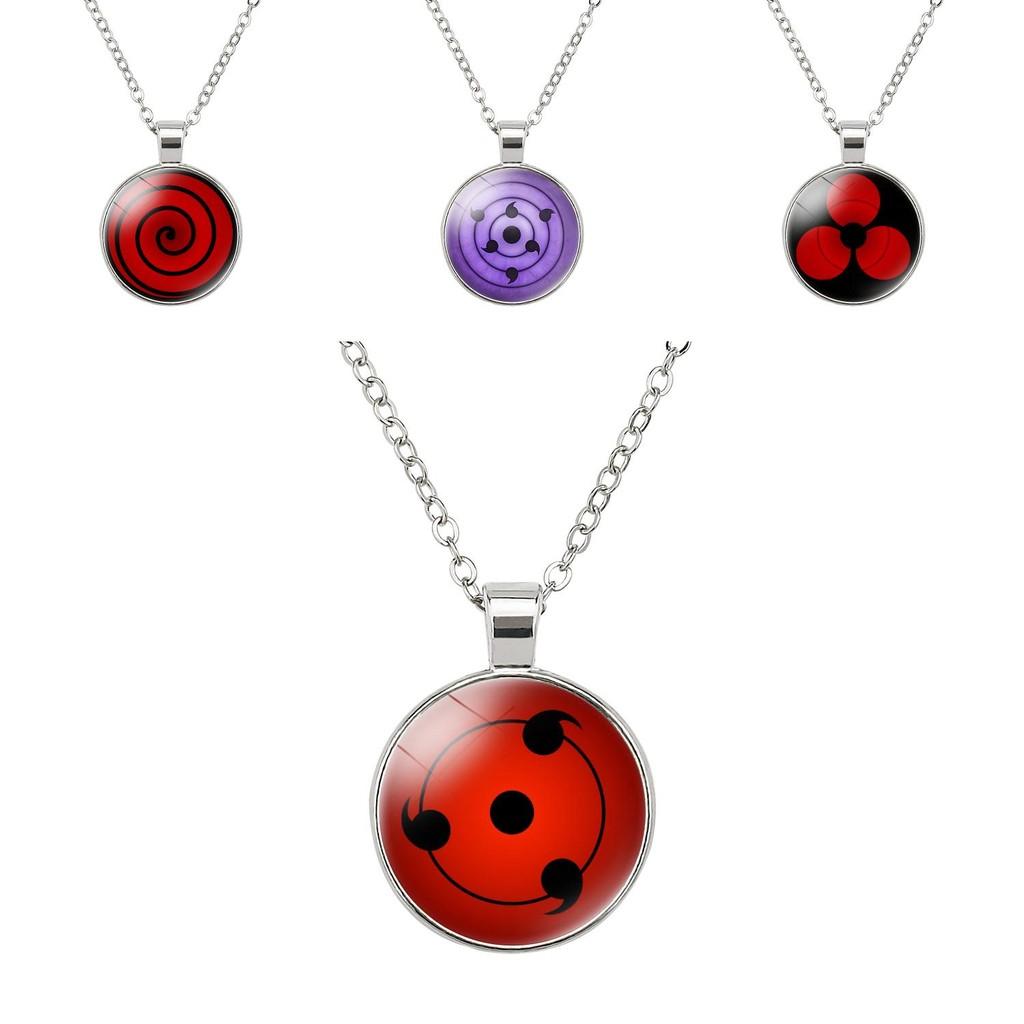 Naruto Time Gem Round Pendant Necklace Chic Mixed Material Fashion Piece