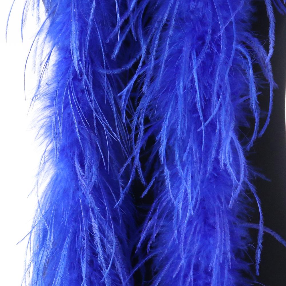 

1 шт. 2 метра Разноцветные перьевые полоски, Полоски для волос, Танцевальная одежда, DIY украшение, Украшение для костюма 2meter сапфир синий
