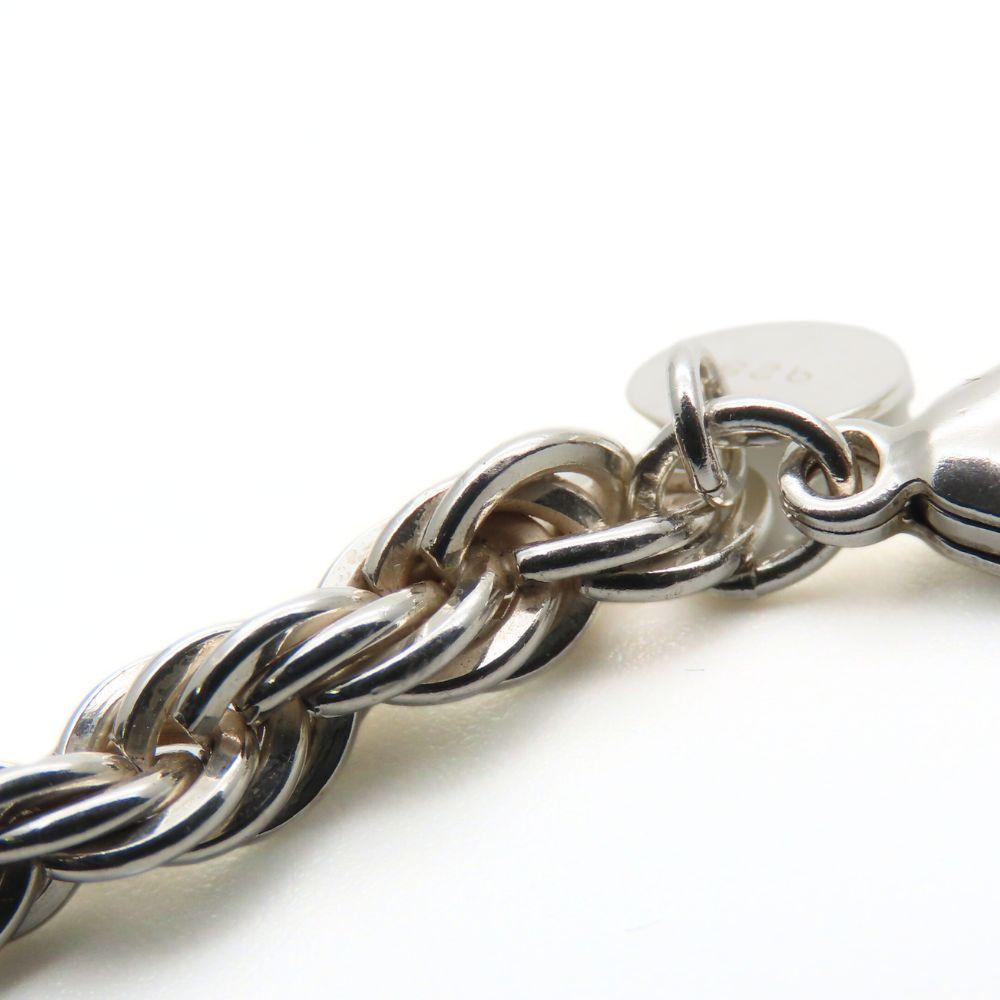 Used TIFFANY&Co. bracelet Twist Silver925 13.2g Silver Chain