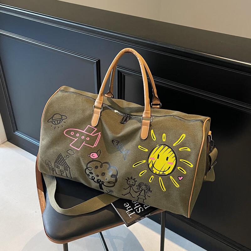 

Cartoon Print Large Capacity Travel Duffle Bag