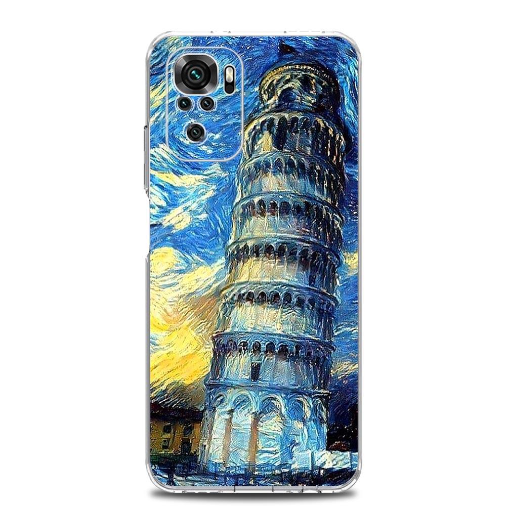 

Чехол для телефона Звездная ночь Ван Гога для Xiaomi Redmi Note 13 12 5G 9S 9 8 10 11 Pro Plus 4G 9T 13C 12C10C 9C 9A 7 Pro Прозрачный чехол Redmi 13C