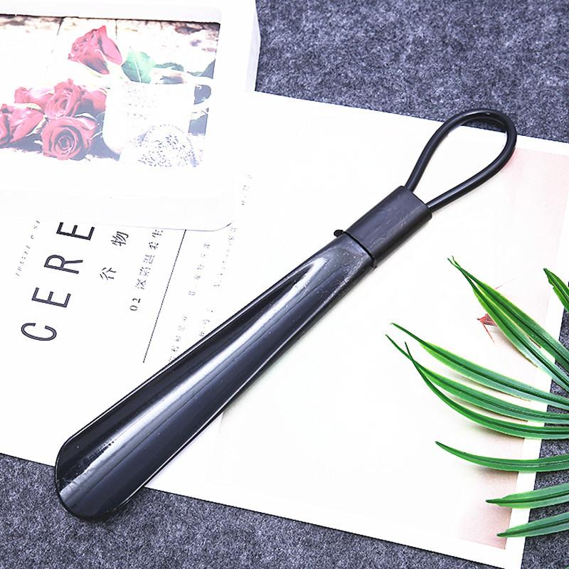 Fashion Easy To Use Plastic Handle Shoes Horn Artifact Pull Pumping Shoes Professional Women Men Shoes Horn Spoon 28cm