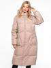 WOMEN' LONG DOWN JACKET WITH ZIPPER AND HOOD