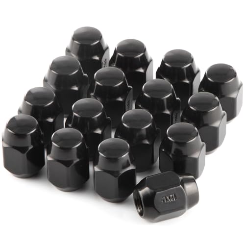 

GAsupply Гайка колесная M12 x P1.5 Коническая посадка 60° Длина 28 мм 21HEX Совместима с M12xP1.5 x 28mm чёрный