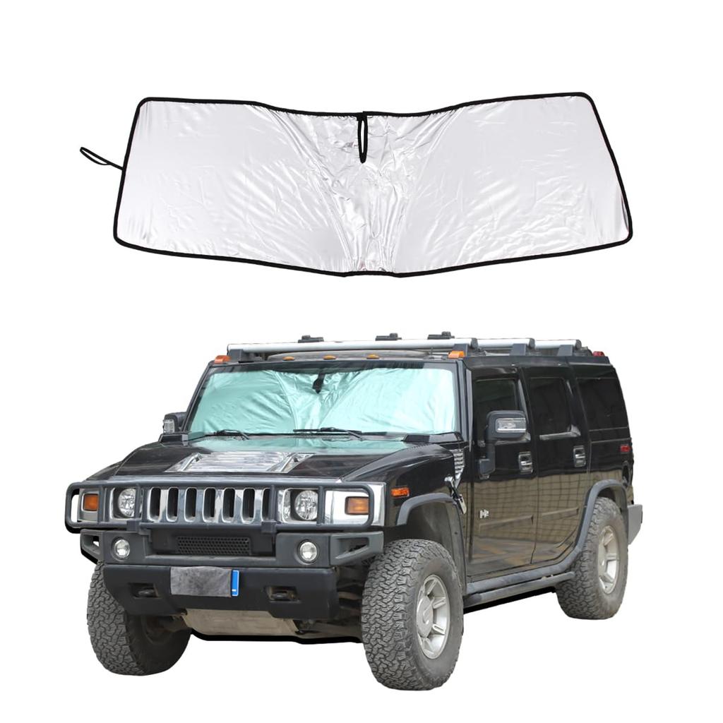 Compatible with Hummer H2 Car Front Car Windshield Light Heat UV Compact Interior Car Design Wire (2003-2009), Sunshade, Sunshade, Shade, Shade,