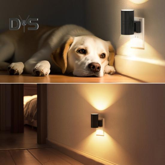 1/2Pcs LED Night Lamp with 16 Colors High Brightness Flicker Free Compact Design Plug-in Night Light Bedside Lamp