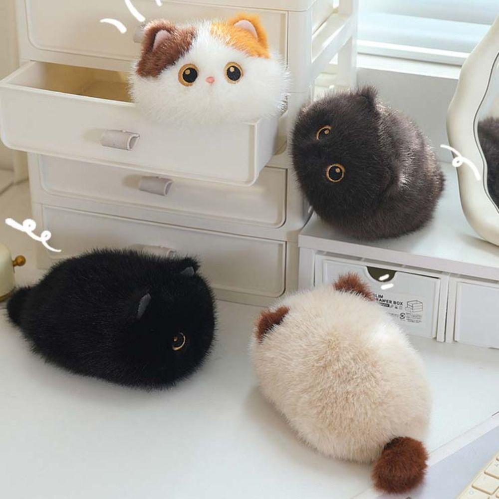 Fluffy Kitten Dolls Stuffed Animals Black Cat Plush Lovely Cute Cat Plush Toys Baby Gifts