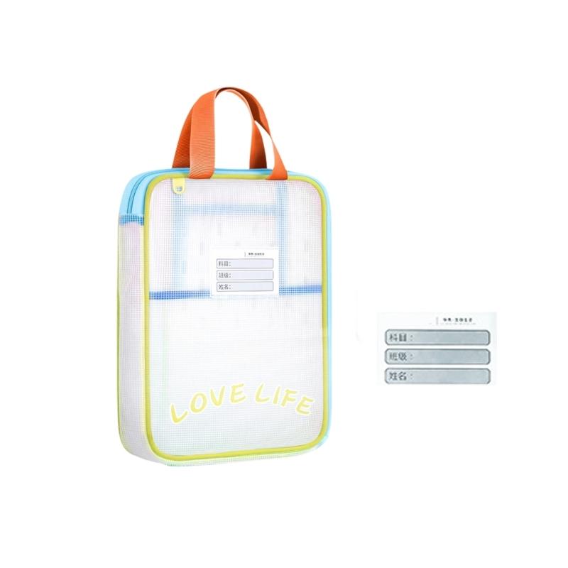 

Zipper Pouch Document Holders for Offices Home School Travel Zipper File Bag A4 Carriers Document Bag Dustproof Folders оранжевый